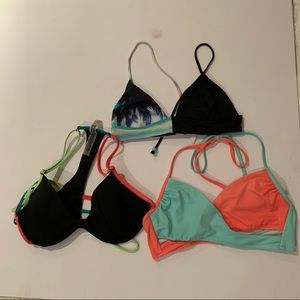 Set of 3 Victoria’s Secret/Pink bikini tops